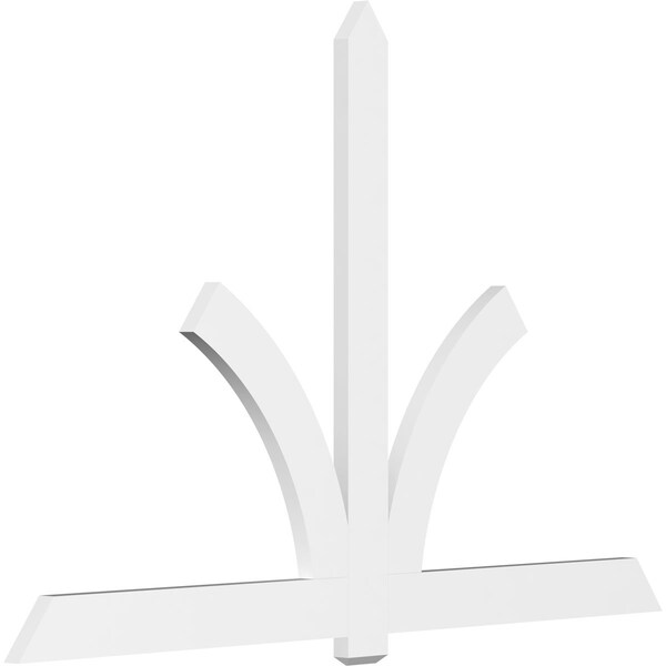 Ekena Millwork Redmond Architectural Grade PVC Gable Bracket, 96"W x 64"H x 2"D x 6"F, 16/12 Pitch GBP096X64X0206RED00 - main